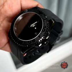 Seiko Mod All Black Yacht Master Rubber Strap