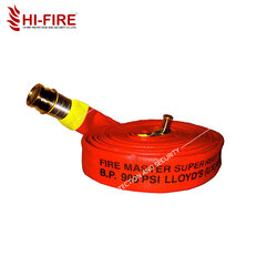 สายส่งน้ำดับเพลิงสีแดง ชนิดใยสังเคาระห์ ยี่ห้อ Fire Master มาตรฐาน ISO จากประเทศเกาหลี