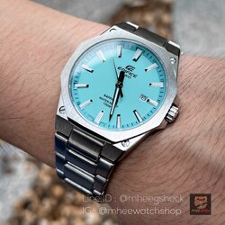 Casio Edifice Sapphire Glass Tiffany Blue Color Very Rare item