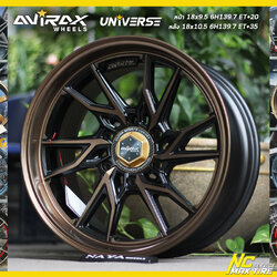 AVIRAX WHEELS รุ่น UNIVERSE สำหรับกระบะ และ SUV PPV สเปคพิเศษเพื่อความพอดีที่สุด หน้า 18x9.5 6H139.7 ET+20 / หลัง 18x10.5 6H139.7 ET+35