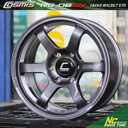 ล้อแม็กขอบ18 / Comis RG-06SN / 18x9.0 6H139.7 ET0 / สีเทากัล เพลทแดง / สำหรับกระบะ