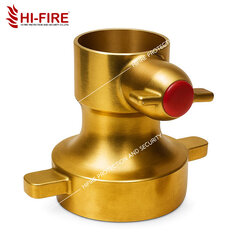 ข้อลดท่อดูดสำหรับหัวจ่ายน้ำดับเพลิง ขนาด 4"x2.5" ทองเหลือง ยี่ห้อ Hi-Fire (ข้อลดหูกระต่าย)