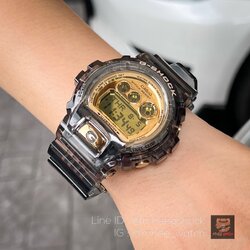 G-Shock GD-X6900 Gold Details with Transparent Jelly Bezel and Strap Rare Item