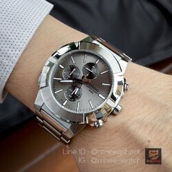 นาฬิกา Casio G-Steel จอ Chronograph บรอนส์เงิน ของแท้ ประกันศูนย์