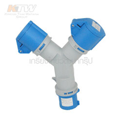 MARATHON ปลั๊กและเต้ารับอุตสาหกรรม เอ็นจิเนียริ่งพลาสติกที่ไม่ลามไฟ 2ทาง 16 A