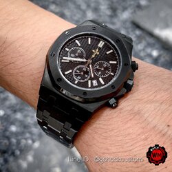 Seikomod Cross with Chronograph Black PVD AP Style