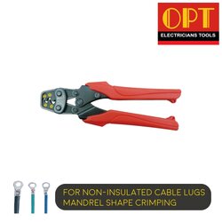 "OPT" KA-6 คีมย้ำแบบจิก คีมย้ำหัวสายไฟ คีมย้ำหางปลาเปลือย หัวตัวยู แบบย้ำมือ (For cable lug, aluminum & copper lug crimping)