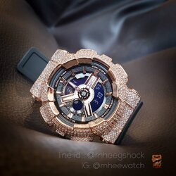 Baby-G กรอบเพชร Black Rosegold