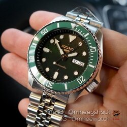 Seiko Hulk 5Sport Modify เปลี่ยนสายJubilee