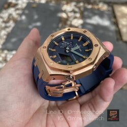 G-Shock AP Gen3 Navy Blue Rosegold รุ่น GA-2110ET-2A ของแท้ ประกัน 1 ปี