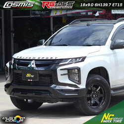 NCชลรีวิว.EP264 Mitsubishi Triton Cosmis Wheel : RG-06S 18x9.0 6H139.7 ET15 ล้อแม็กสีคาร์บอนเคฟล่า สีพิเศษ CUSTOM COLOR