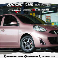 ล้อแม็กขอบ15 / Cosmis / CMR / 15X7 4H100 ET35 / Decibel / DR1 / 185/60R15