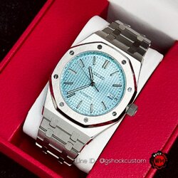 Seikomod Royal Oak Tiffany Blue Dial Luxury Steel Sports Watch