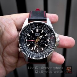 Casio Gravity Master Red Spider Leather Red Strap Very Rare item