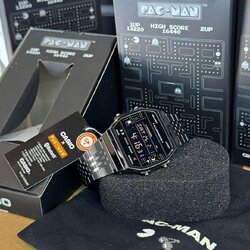 Casio Bluetooth Connected Limited PAC-MAN Stainless PVD Black 50th Casio Anniversary