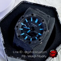 G-Shock Casioak custom AP Blue Markers Dial Carbon Fiber Bezel