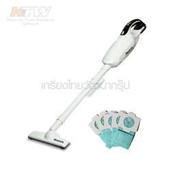MAKITA เครื่องดูดฝุ่นไร้สาย ขนาด แรงดันไฟฟ้า 18 โวลต์ ความจุถุงผ้า 500 มล รุ่น DCL182FZW