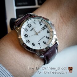 Casio Leather Solar Powered ระบบพลังงานแสงอาทิตย์