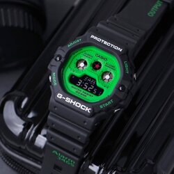 G-Shock Black Green Mark Rider Sports Style ของแท้ ประกันศูนย์