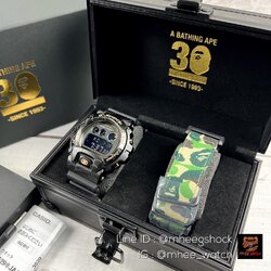 G-SHOCK Metal Face Limited BAPE X GM-6900 30th Anniversary Japan SET