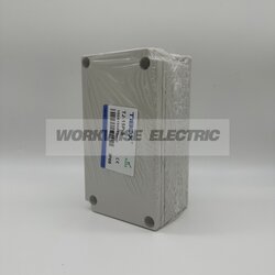 "TIBOX" TJ-15P-S กล่องพลาสติก พร้อมเทอร์มินอลบล็อก (Plastic Terminal Block Box IP66) 15Pole 10A Size : 180x100x75 mm.