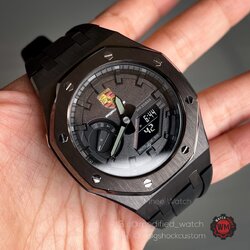 G-Shock Customized Ga-2100 Screen Porsche Logo with Rubber Strap