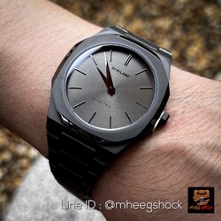 D1 MILANO ULTIMATE GREY Color ULTRA THIN BRACELET 41 MM