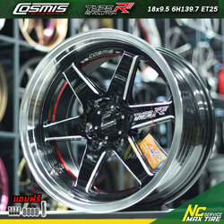 ล้อแม็กขอบ18 (ราคาต่อวง) / กระบะ และ SUV PPV / COSMIS TYPE-R REVOLUTION / ดำขอบเงา / 18x9.5 6H139.7 ET25
