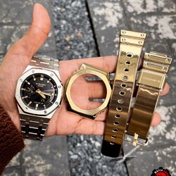 G-Shock Casioak Silver Gold Premium Set GM-2100 Custom