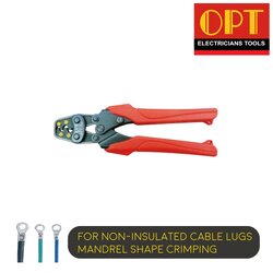 "OPT" KA-5 คีมย้ำแบบจิก คีมย้ำหัวสายไฟ คีมย้ำหางปลาเปลือย หัวตัวยู แบบย้ำมือ (For cable lug, aluminum & copper lug crimping)