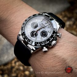 SeikoMod Daytona Design Meteorite Special Dial Rubber Strap