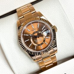 Seikomod Sky Dweller Chocolate Full Rosegold
