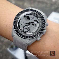 Swatch X Omega Mission To Earth Phase Swiss Made Free Rubber Strap