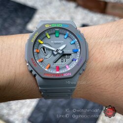 G-Shock Ga-2110ET-8A Custom Rainbow
