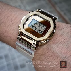 G-Shock Gold Metal Covered รุ่น GM-5600SG-9 สายใส ตะขอทอง สวยสมกับเป็น Limited
