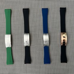 Premium Rubber Strap 20MM With Buckle Stainless