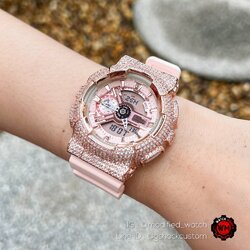 G-Shock mini Pinkgold Blink peach pink strap