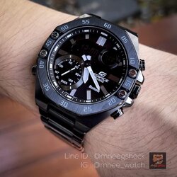 Casio Edifice Bluetooth PVD Black ทรงAP ECB-10DC-1ADF