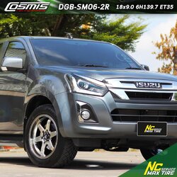 ISUZU D-MAX / ล้อแม็กสำหรับรถกระบะ / Cosmis / DGB-SM06-2R / 18x9.0 6H139.7 ET35 / ล้อแม็กสี ไฮเปอร์ / Custom Color / NC