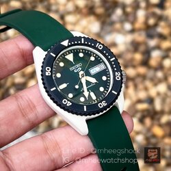 SEIKO New 5 Sport Loki Green Dial Automatic Resin Case Special Edition รุ่นSRPG73K1