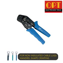 "OPT" SN-06 คีมย้ำแบบจิก คีมย้ำหัวสายไฟ คีมย้ำหางปลาเปลือย หัวตัวยู แบบย้ำมือ (For non-insulated cable lugs Mandrel shape crimping)