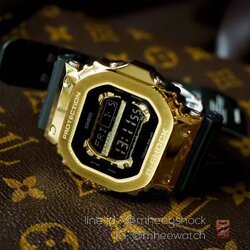 G-Shock Custom ยักษ์ Gold Metal