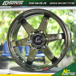 ล้อแม็กขอบ18 / Cosmis / DGB-SM-06-2R / ล้อแม็กสีเขียวขี้ม้า / 18×9.0 6H139.7 ET35