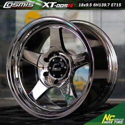 ล้อแม็กขอบ18 / Cosmis / XT-005R / 18x9.5 6H139.7 ET15 / ล้อแม็กสีชุดโครเมี่ยม / ล้อแม็กสำหรับรถกระบะ / ล้อแม็กสวยๆ / NCล้อแม็ก / NC