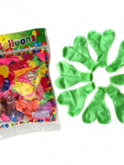 ลูกโป่งยางรูปหัวใจ 10 นิ้ว แพ็ค 10 ใบ สีเขียวมุก