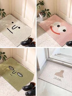 พรมดักฝุ่น PVC พรมเช็ดเท้า หลากหลายแบบและขนาด พรม DOORMAT พรมดักฝุ่นหน้าบ้าน พรมแต่งห้อง DOOR MAT UTSUKUSHI S1F01F006