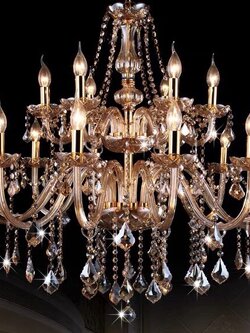 CT001A016 SOTMIA GOLD CHANDELIER โคมไฟ โคมไฟระย้าคริสตัล โคมระย้าวินเทจ โคมไฟเพดาน โคมระย้าห้องอาหาร โคมระย้าเชิงเทียน