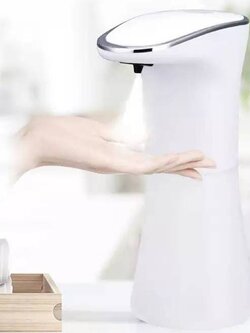 เครื่องพ่นแอลกอฮอล์อัตโนมัติ ไม่ต้องใช้มือสัมผัส ขนาด 350 มิลลิลิตร สามารถพ่นเป็นเจลแอลกอฮอล์หรือสเปรย์แอลกอฮอล์ได้ เหมาะใช้ที่บ้าน ร้านค้า ร้านอาหาร โรงเรียน โรงงาน