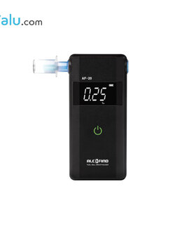 เครื่องวัดแอลกอฮอล์จากลมหายใจ ALCOFIND รุ่น AL-20 ซนเซอร์ Advanced Fuel Cell วัดปริมาณแอลกอฮอล์จากลมหายใจ สะดวกในการใช้งาน และพกพา รับประกันศูนย์ไทย 6 เดือน ( แถมหลอดเป่า 6 หลอด )
