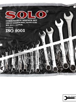 SOLO ประแจแหวนข้าง-ปากไต 11ตัว/ชุด รุ่น811-11